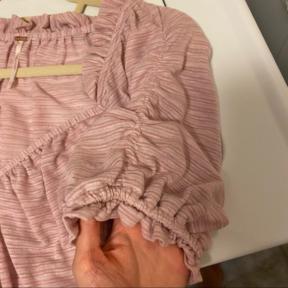 Free People Dorothy Pink Cropped Top size Small - Picture 7 of 8